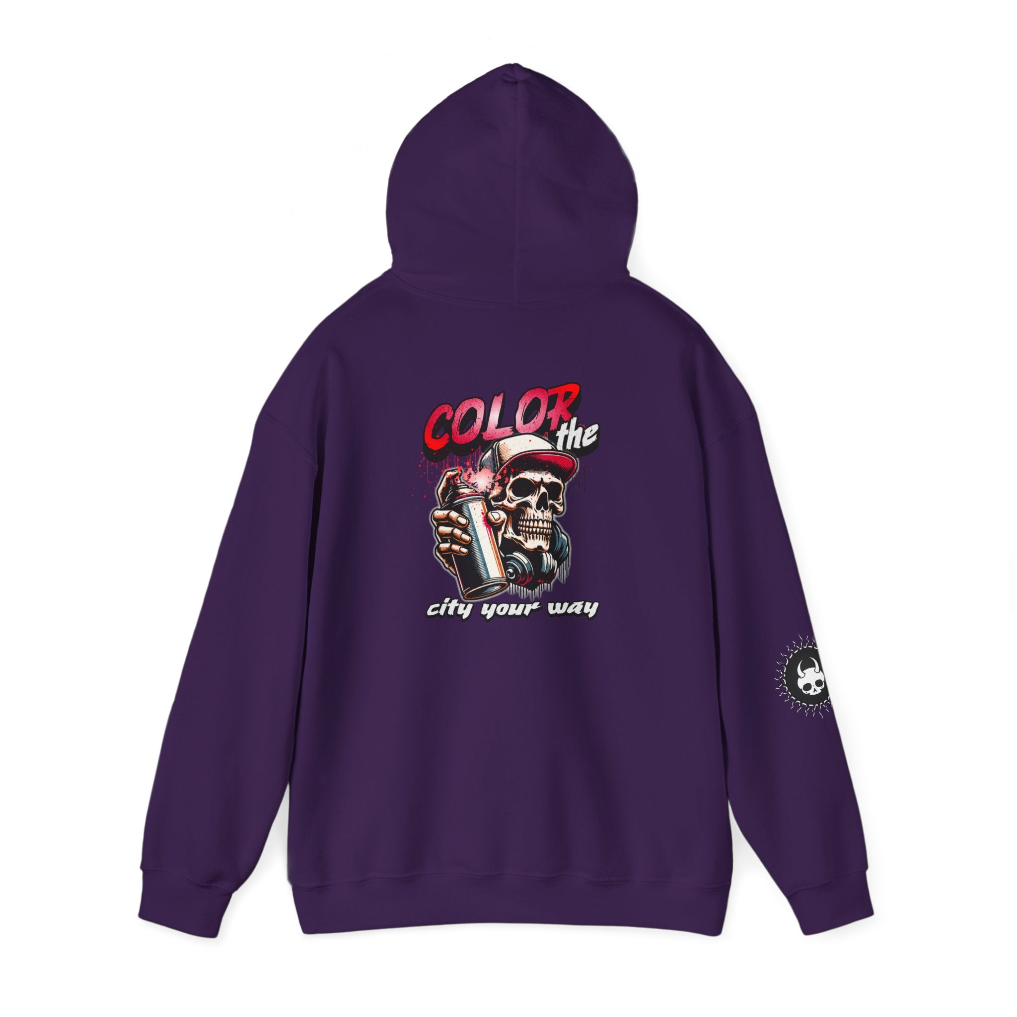 Color The City You Way - Unisex Heavy Blend™ Hooded Sweatshirt - Damned Threads